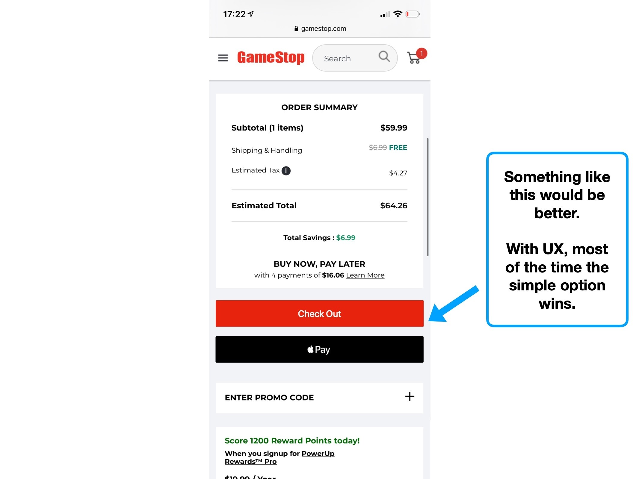 A UX case study on Gamestop ️