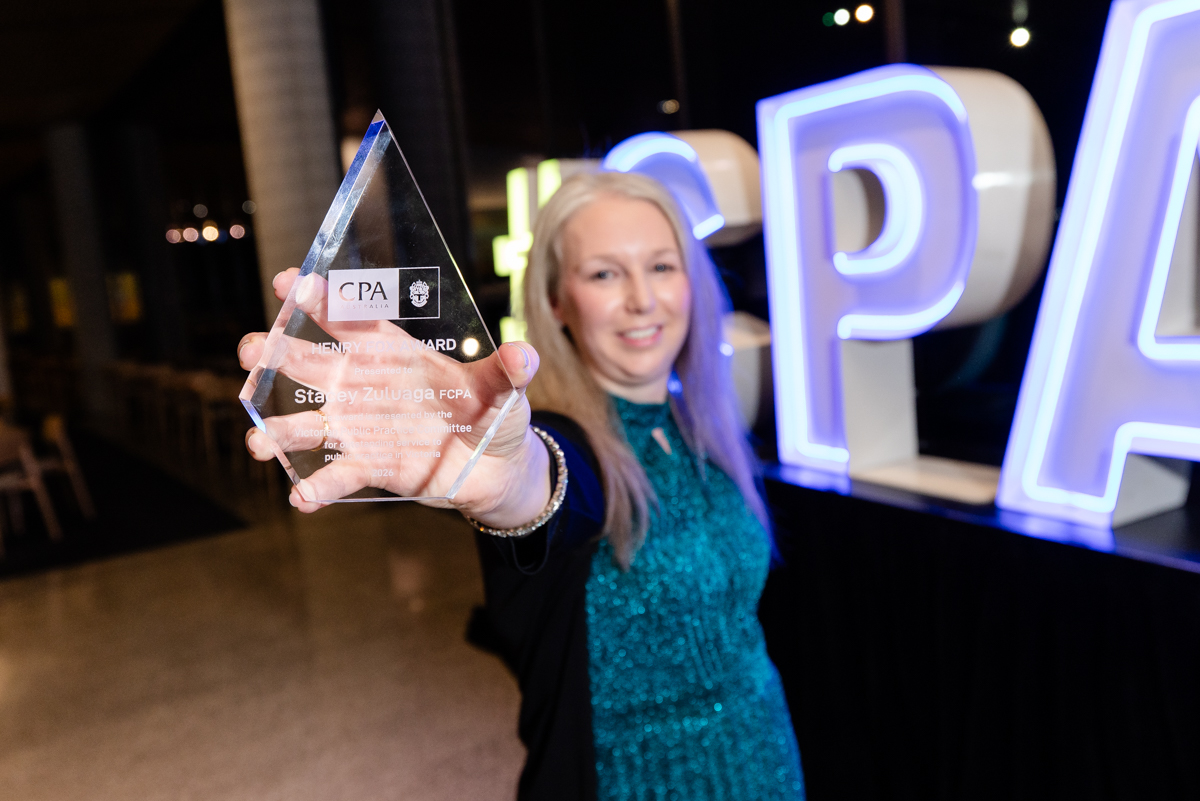 Stacey Zuluaga Wins CPA Australia’s 2026 Henry Fox Award