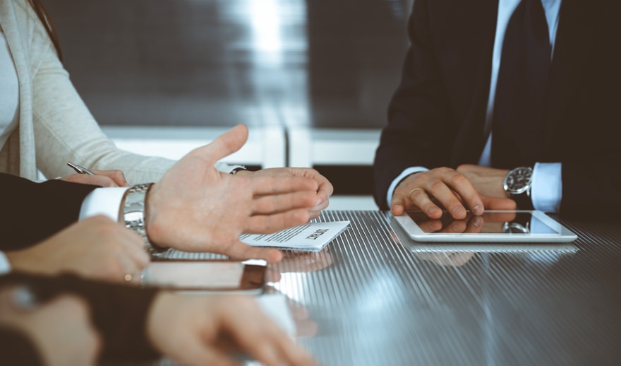 AARNet Advisory Committee AAC people working on boardroom table
