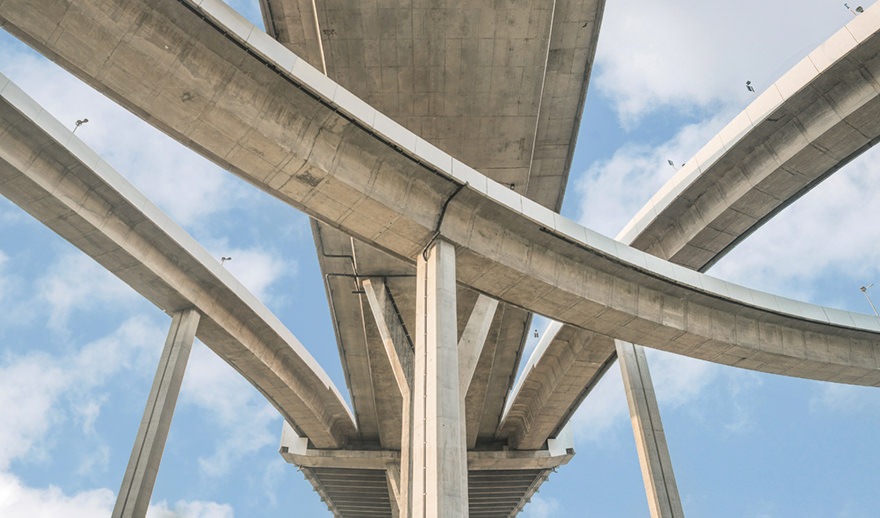 AWS Direct Connect hosted connection highway overpass