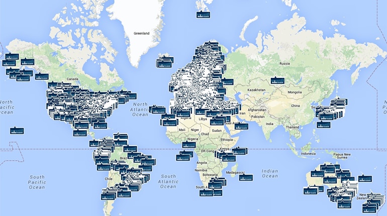 Eduroam global map April 2016