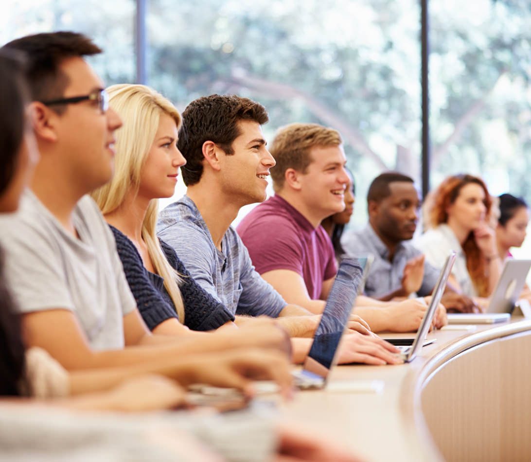 University students network laptops lecture