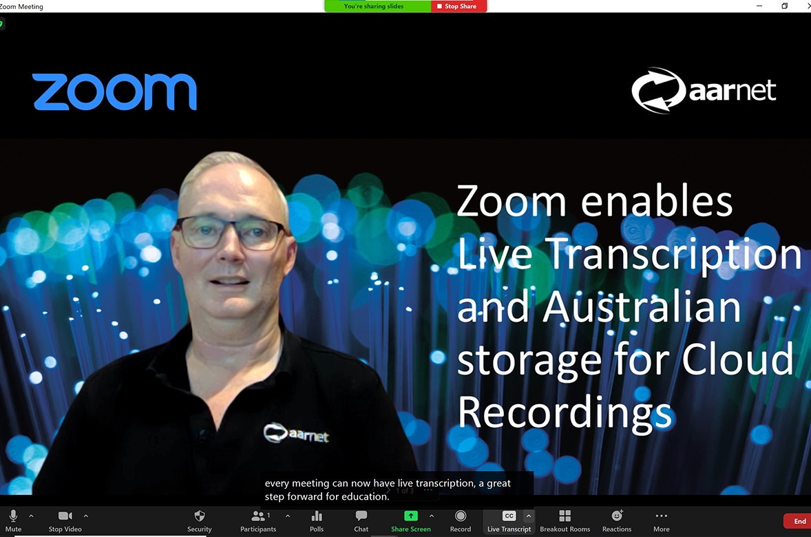 Zoom Live Transcription February 2021