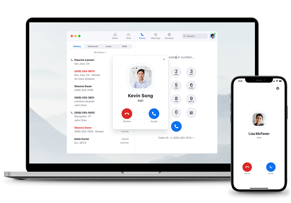 Zoom phone incoming call