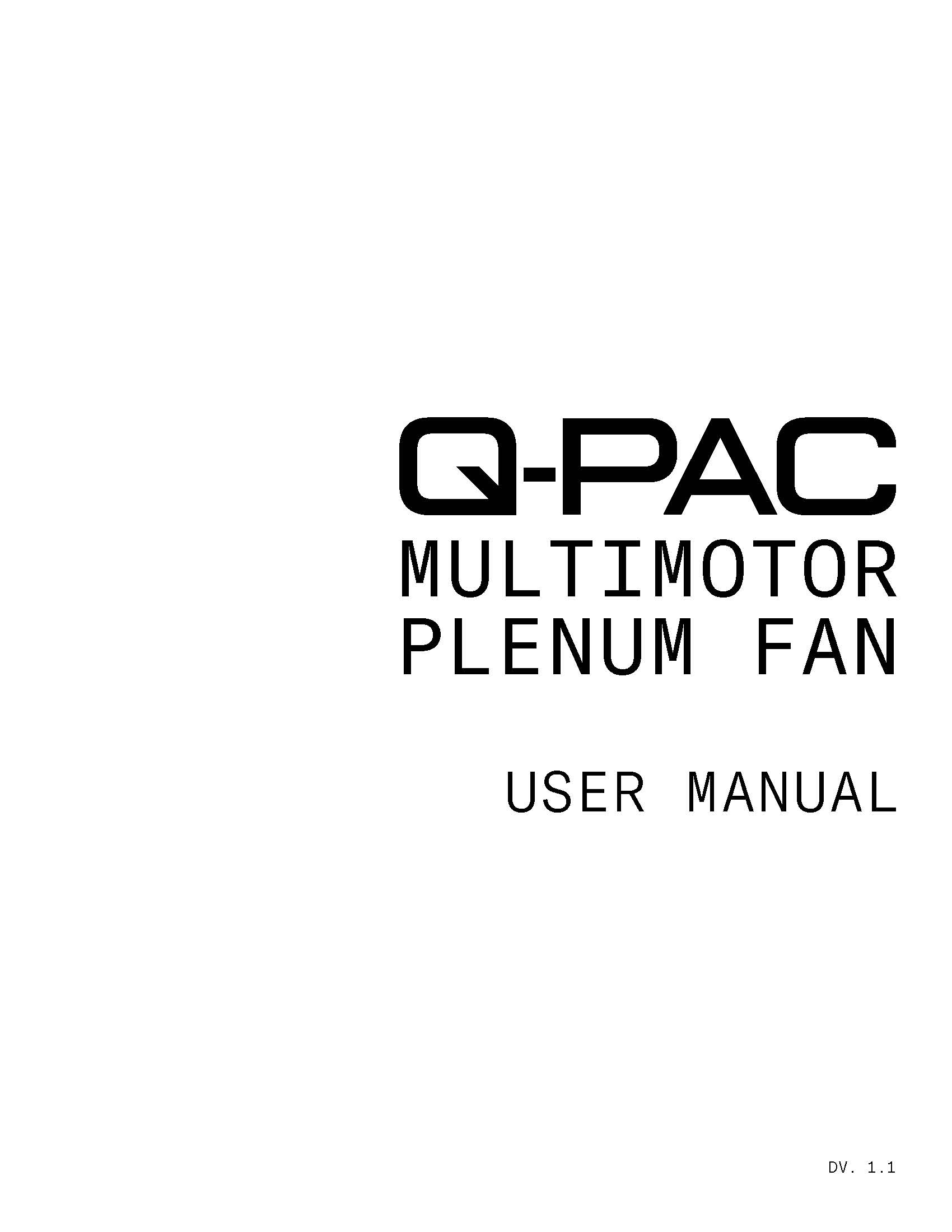 Q PAC Fan User Manual V1 1 pdf