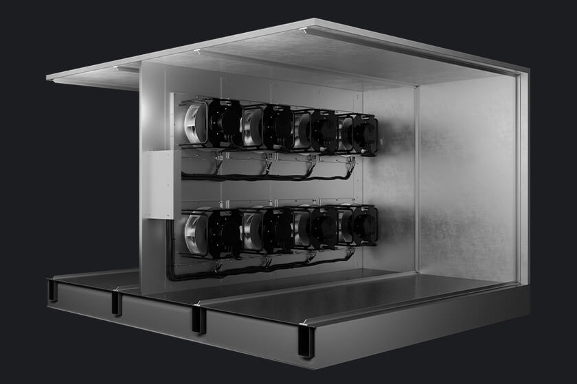 Commercial air handler flange