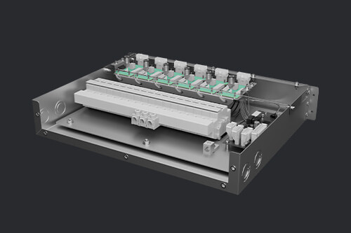 Fan array motorized impeller interface