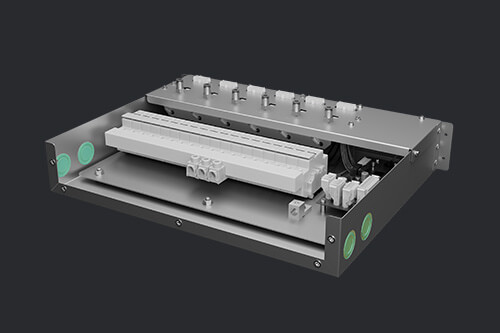 Fan controller knockout ports