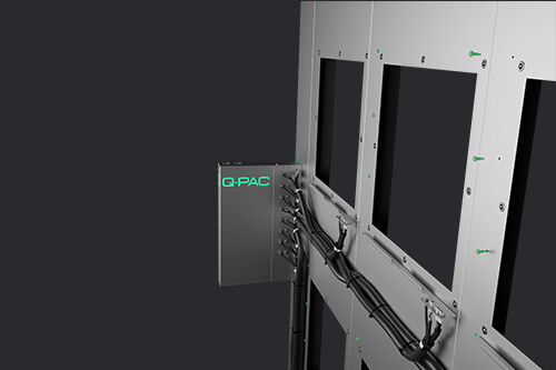 Qpac fan frame fasteners