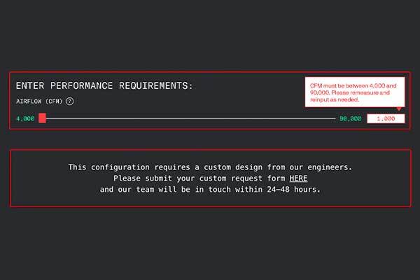 Error state: no valid configuration