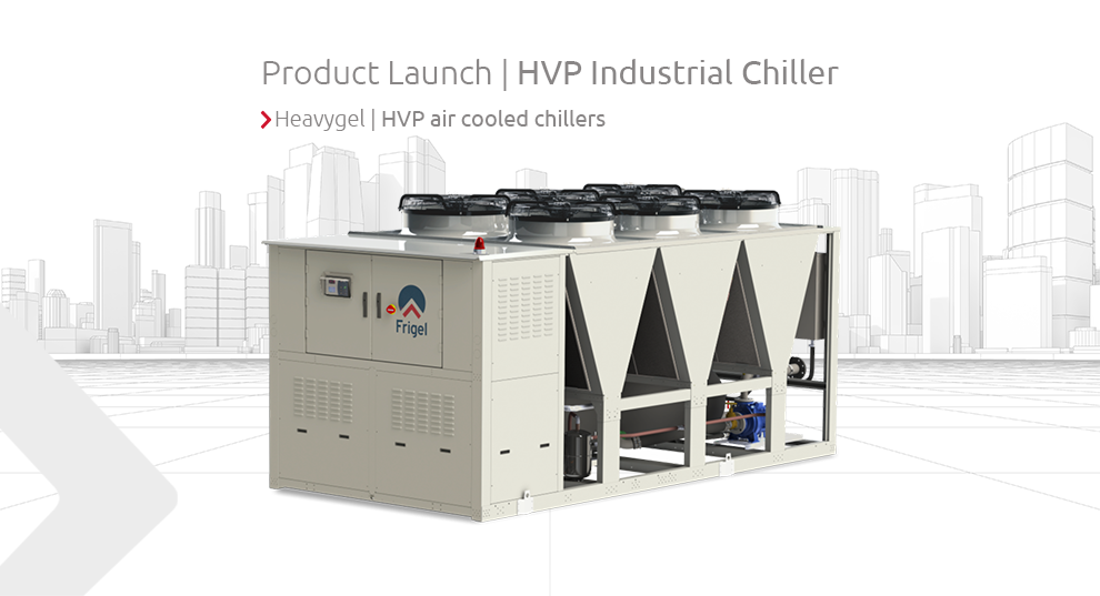Frigel product launch HVP Industrial Chiller Heavygel main banner