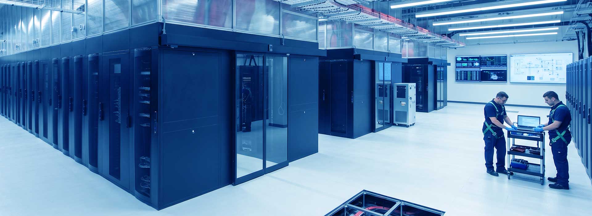 Menu banner data center trim cooling systems
