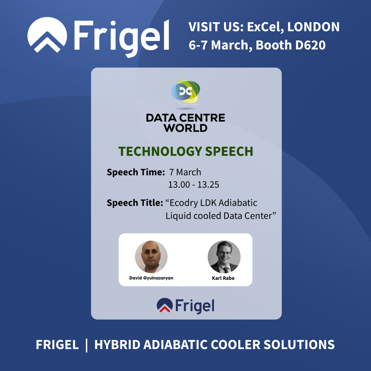 Frigel datacentre world exhibition 2024 london