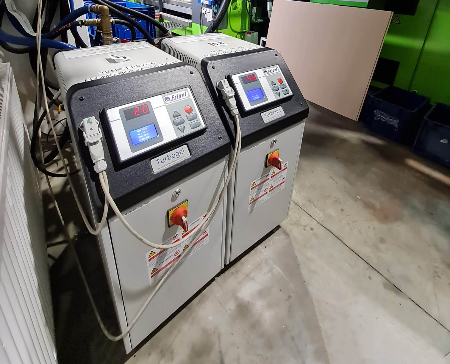 Turbogel Wasser Temperiergeräte mit Boosterpumpen Heyco Frigel