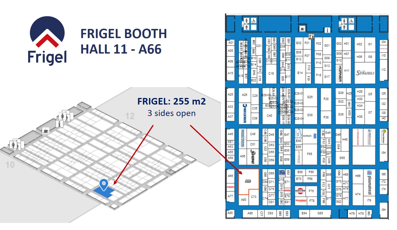 Frigel booth area at k show