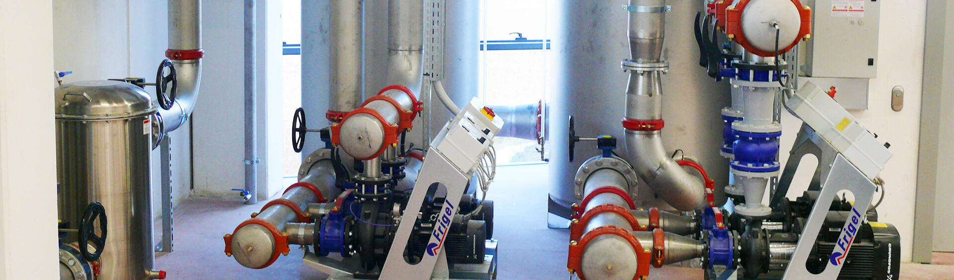 Pumping group installations cooling stations frigel