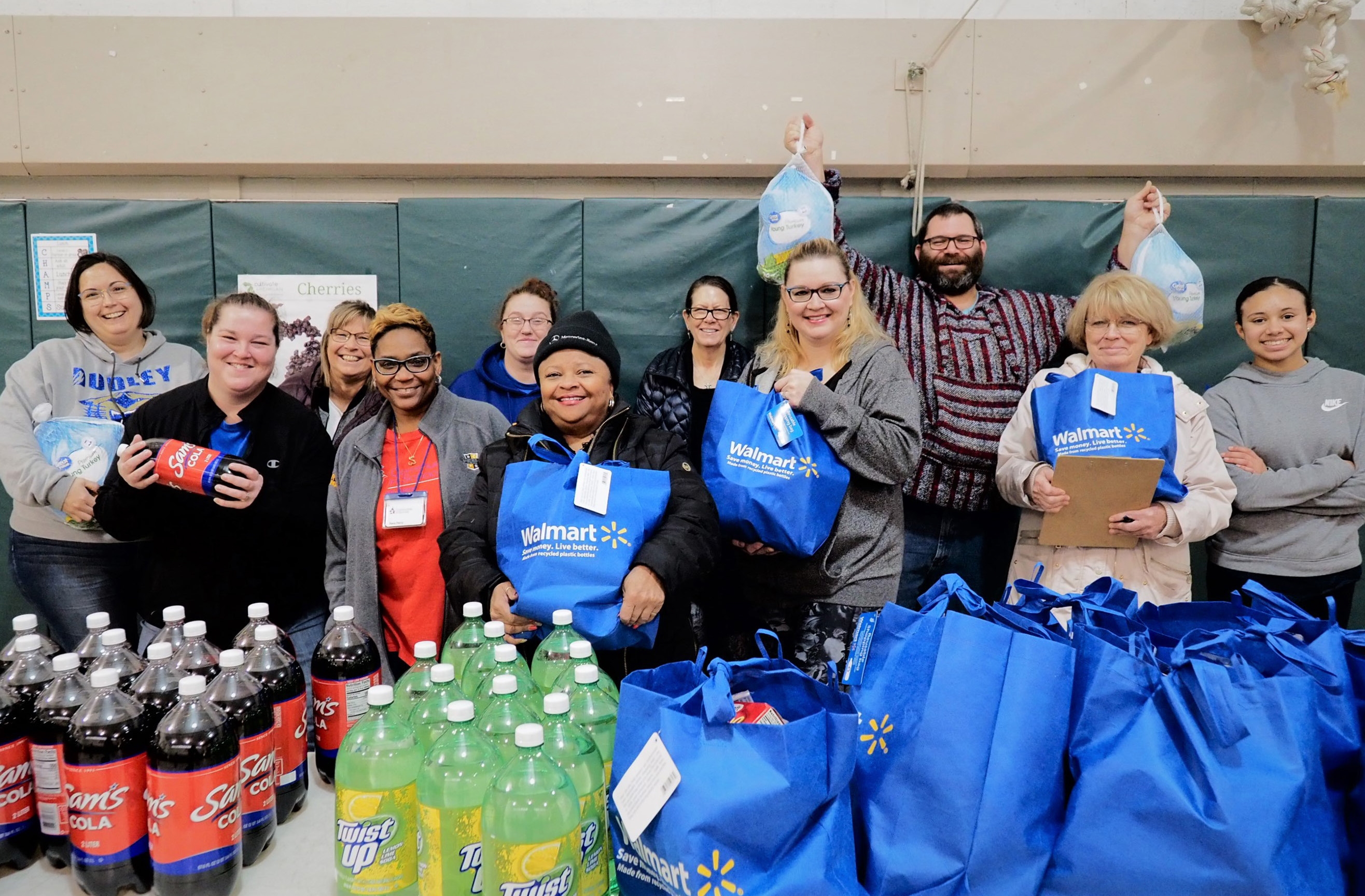 Over the holiday break, BCPS staff, students, families, our partners from Communities in Schools and several other local organizations worked together to distribute more than 150 meals to families in need. Pictured is the team at Dudley STEM on November 27.