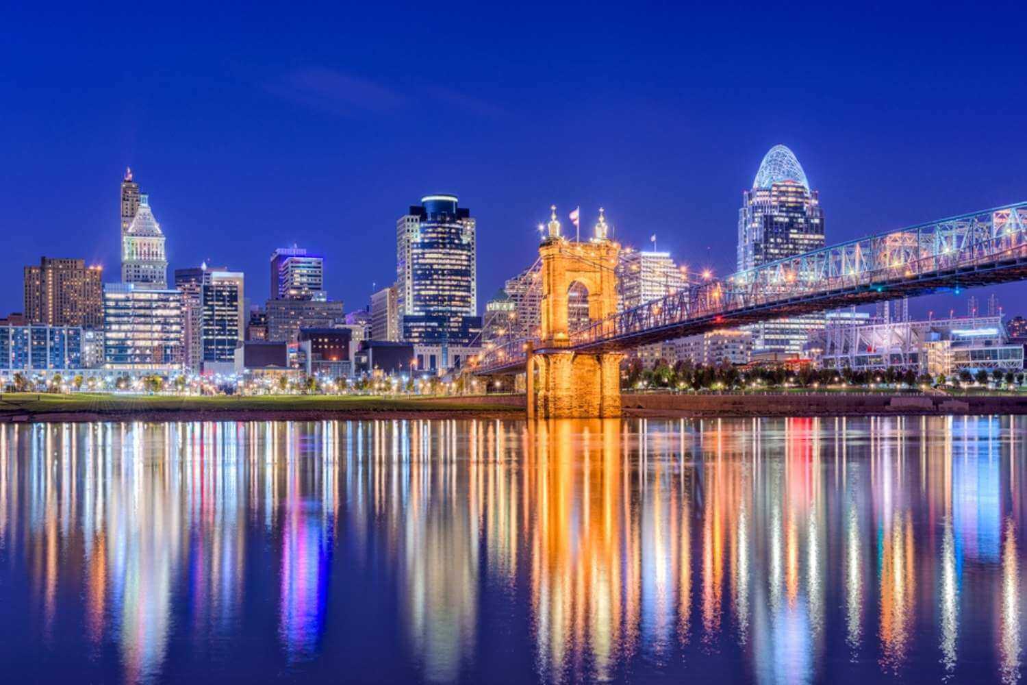 Cincinnati Skyline at Night