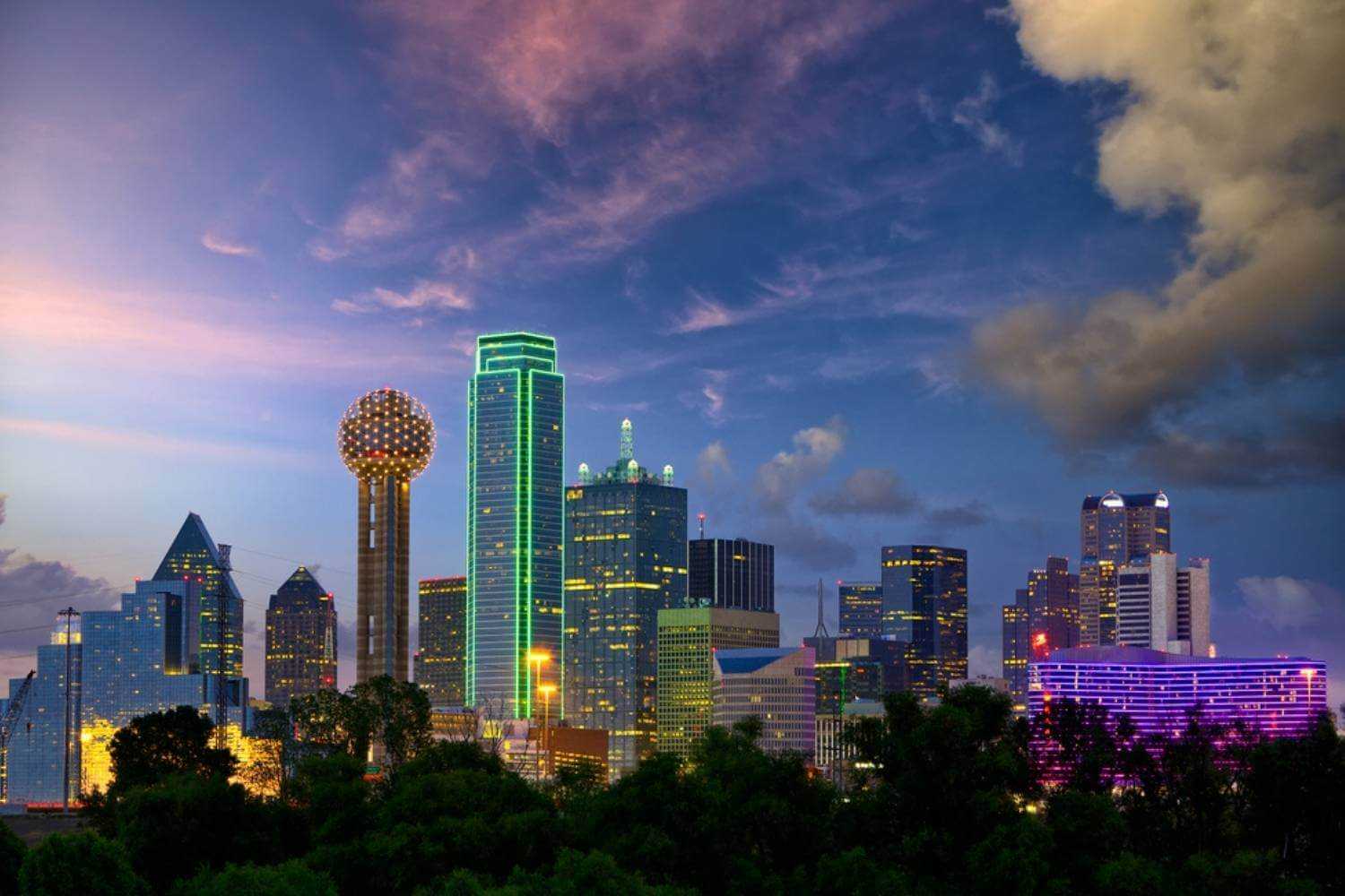 Dallas Skyline at Night