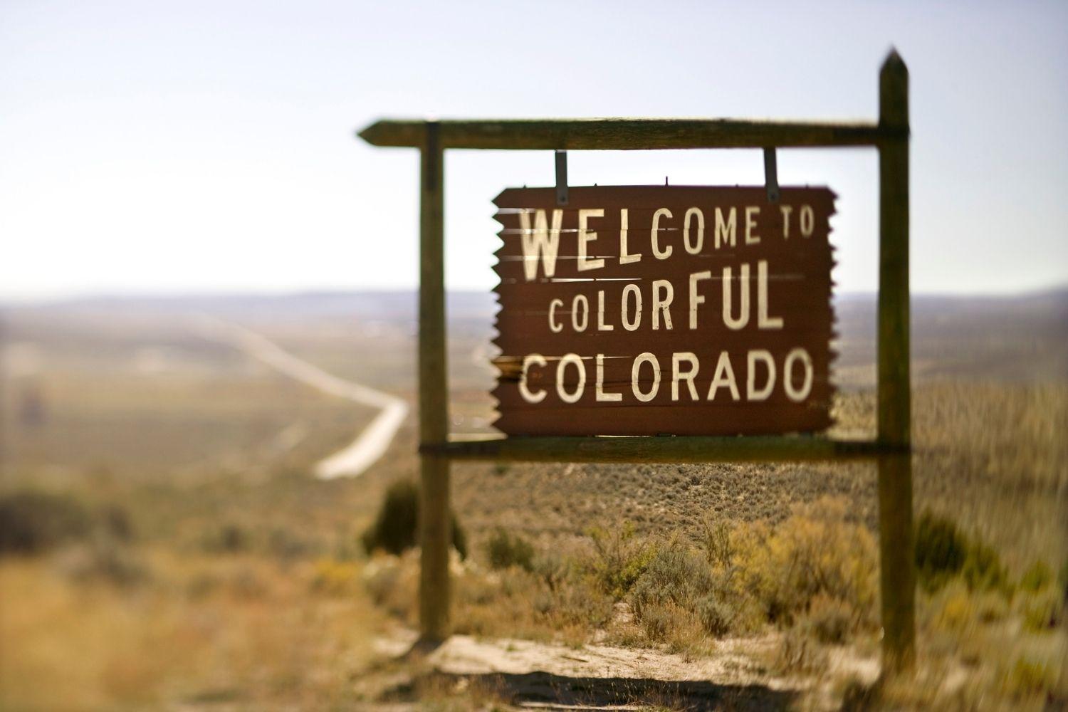 Dog-friendly Hike Denver - colorful Colorado sign