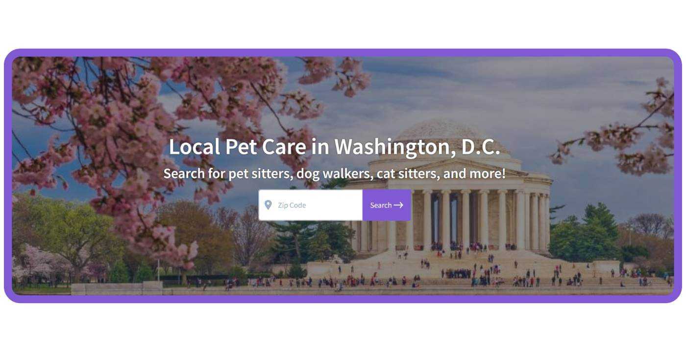 Find Local Pet Care in Washington DC