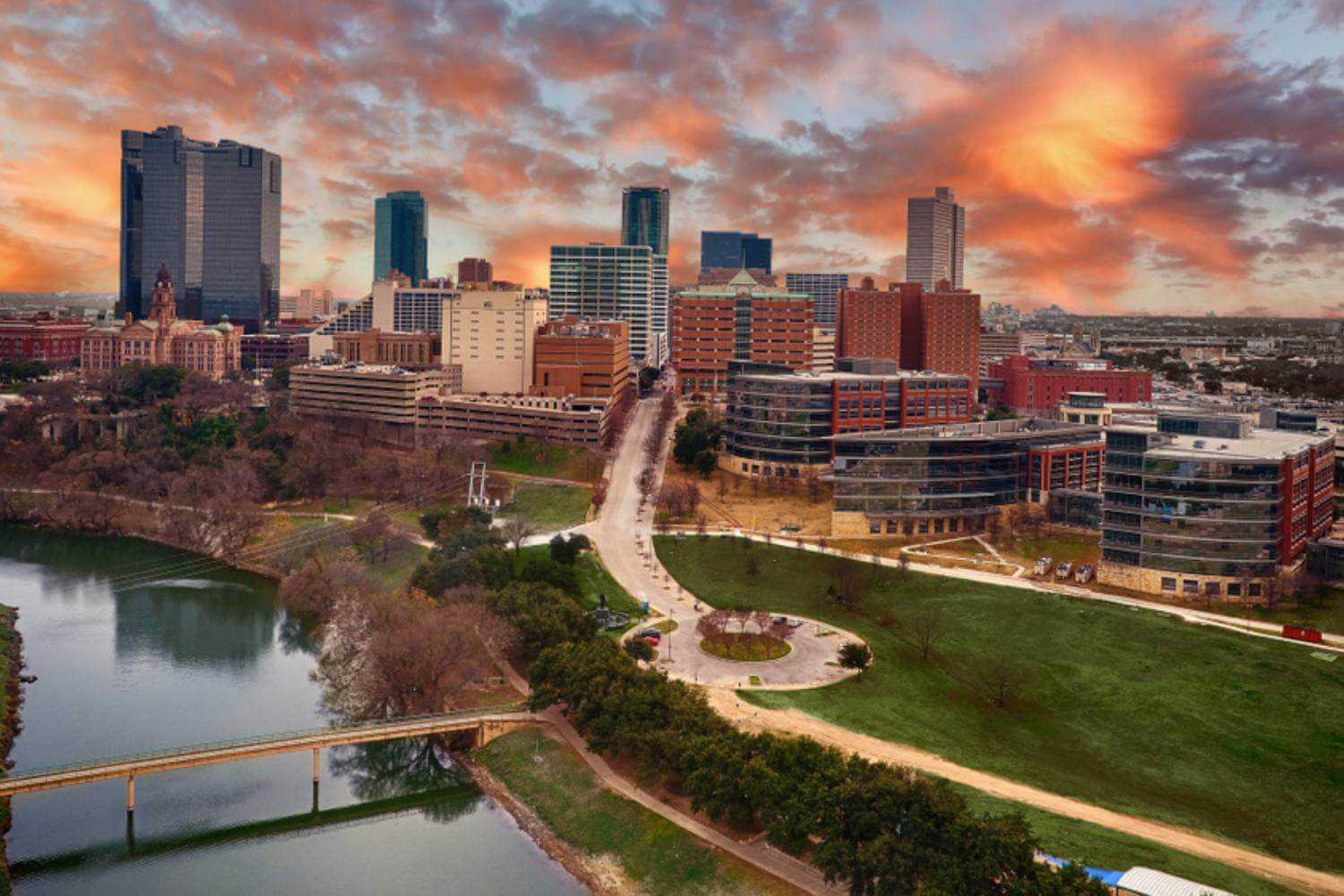 Fort Worth Skyline at Dusk