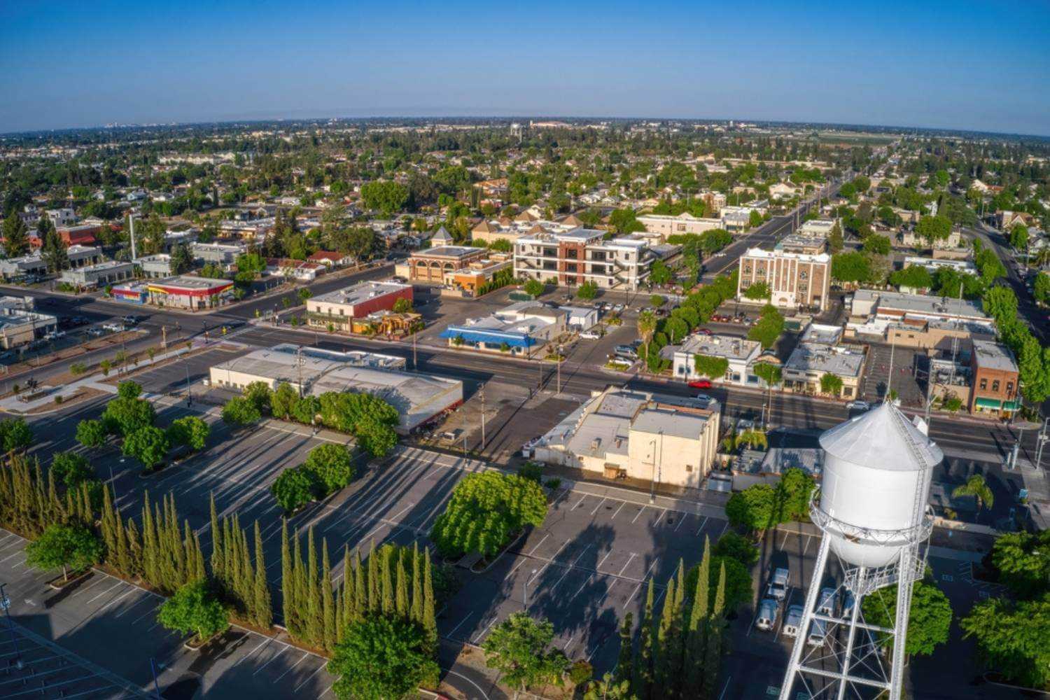 Fresno CA from Sky