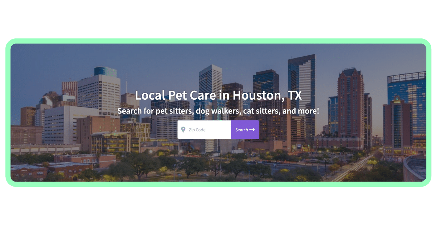 Find a pet care pro - Houston