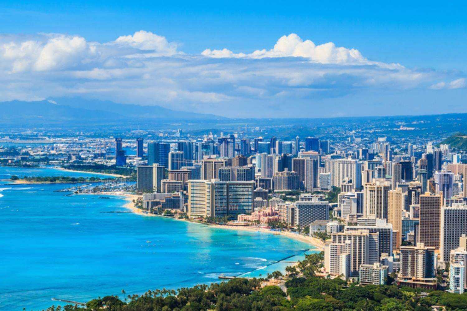 Honolulu Skyline with Ocean Views