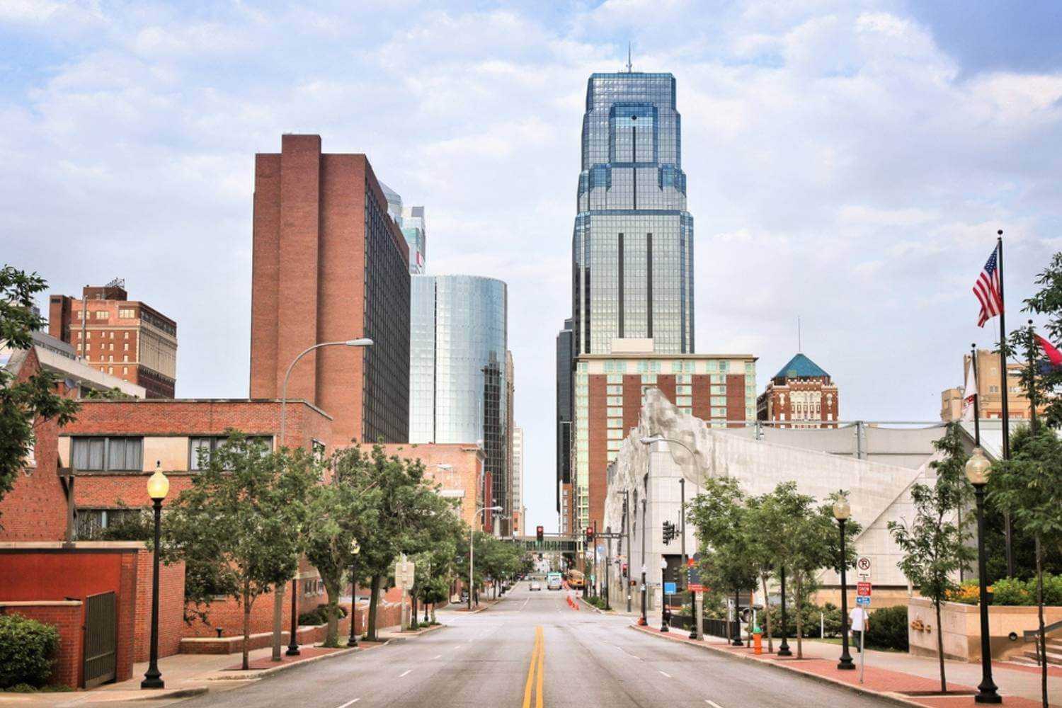 Kansas City Skyline in Summer