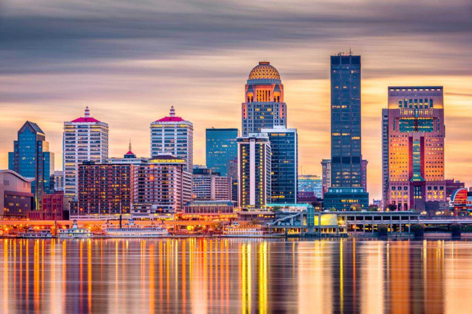 Louisville Skyline at Dusk