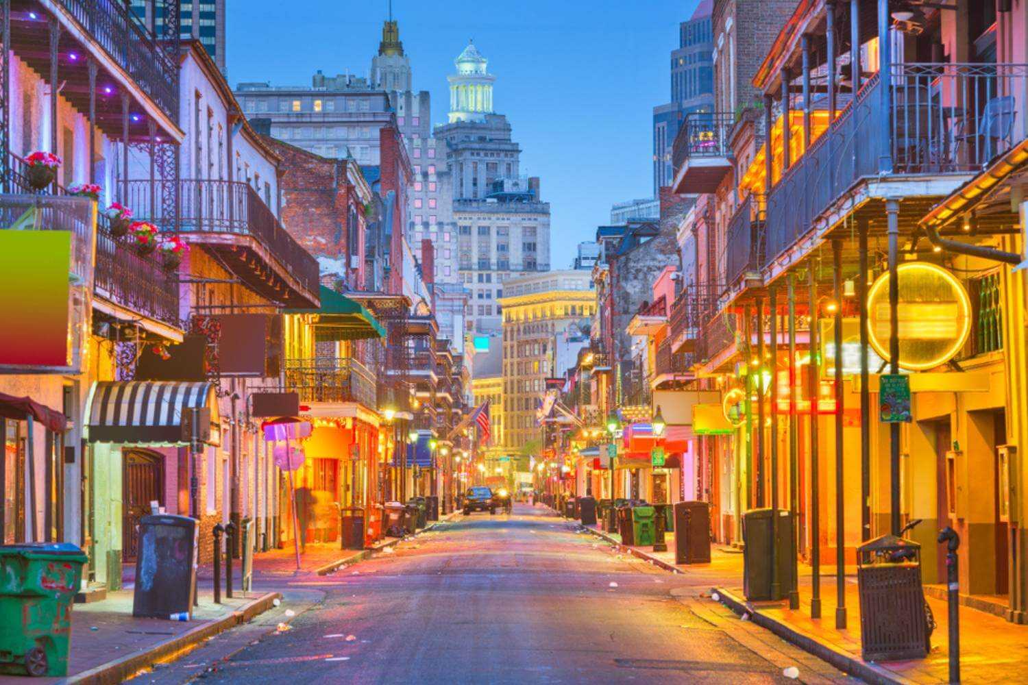 New Orleans Street at Dusk