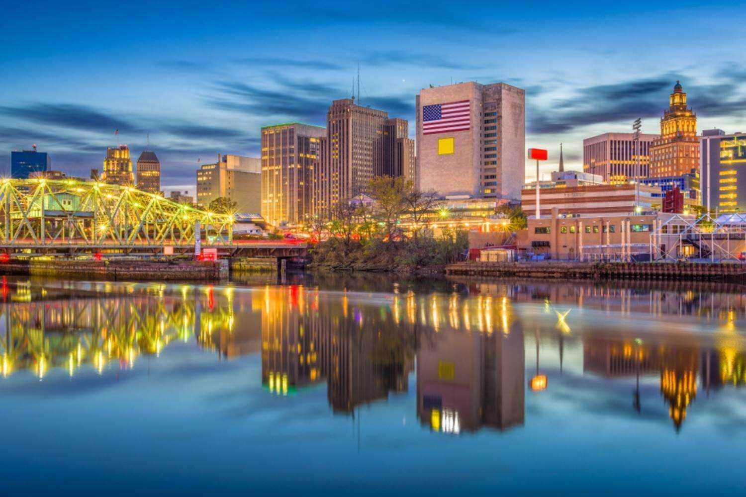 Newark Downtown at Night