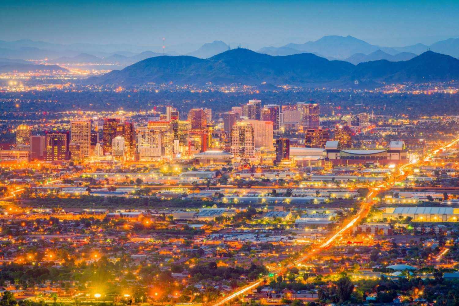 Phoenix City Skyline at Dusk