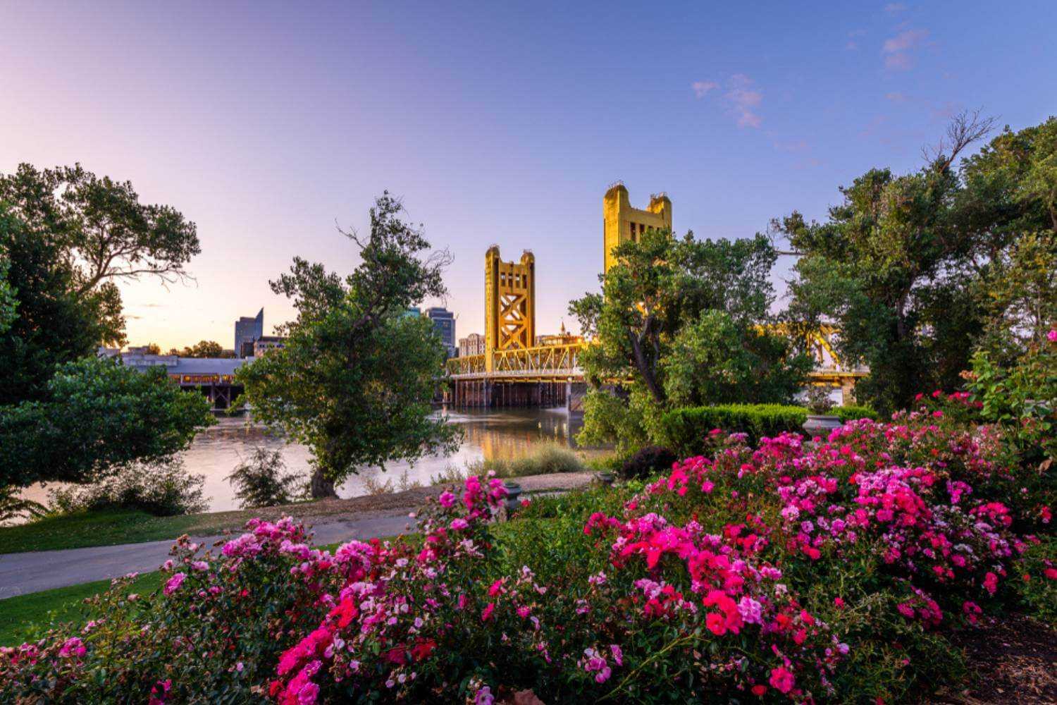 Sacramento Bridge in Spring