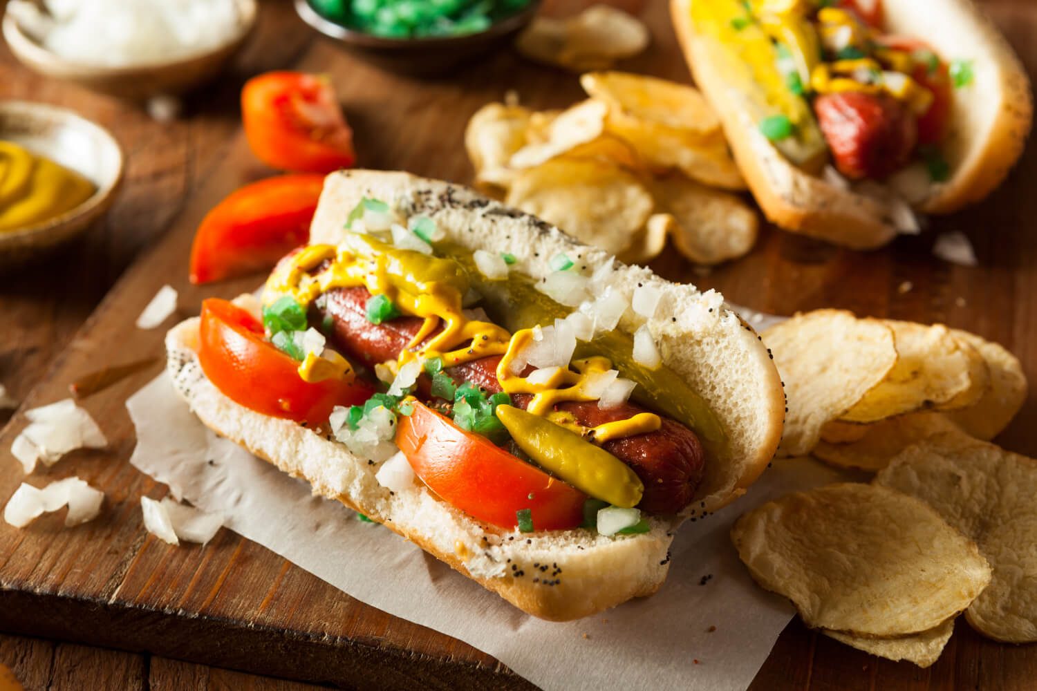 Chicago hot dog for pet-friendly chicago