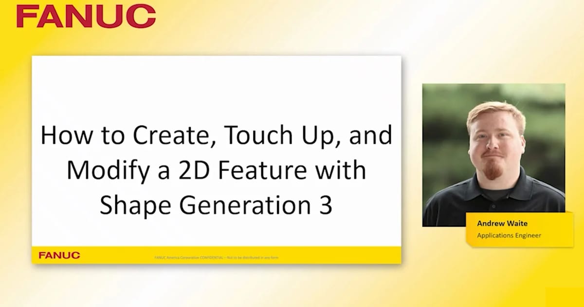 Touch To Create How to Create, Touch Up, and Modify a 2D feature with… | Tech Transfer