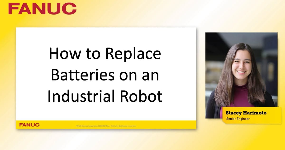How To Replace Batteries On An Industrial Robot | Tech Transfer