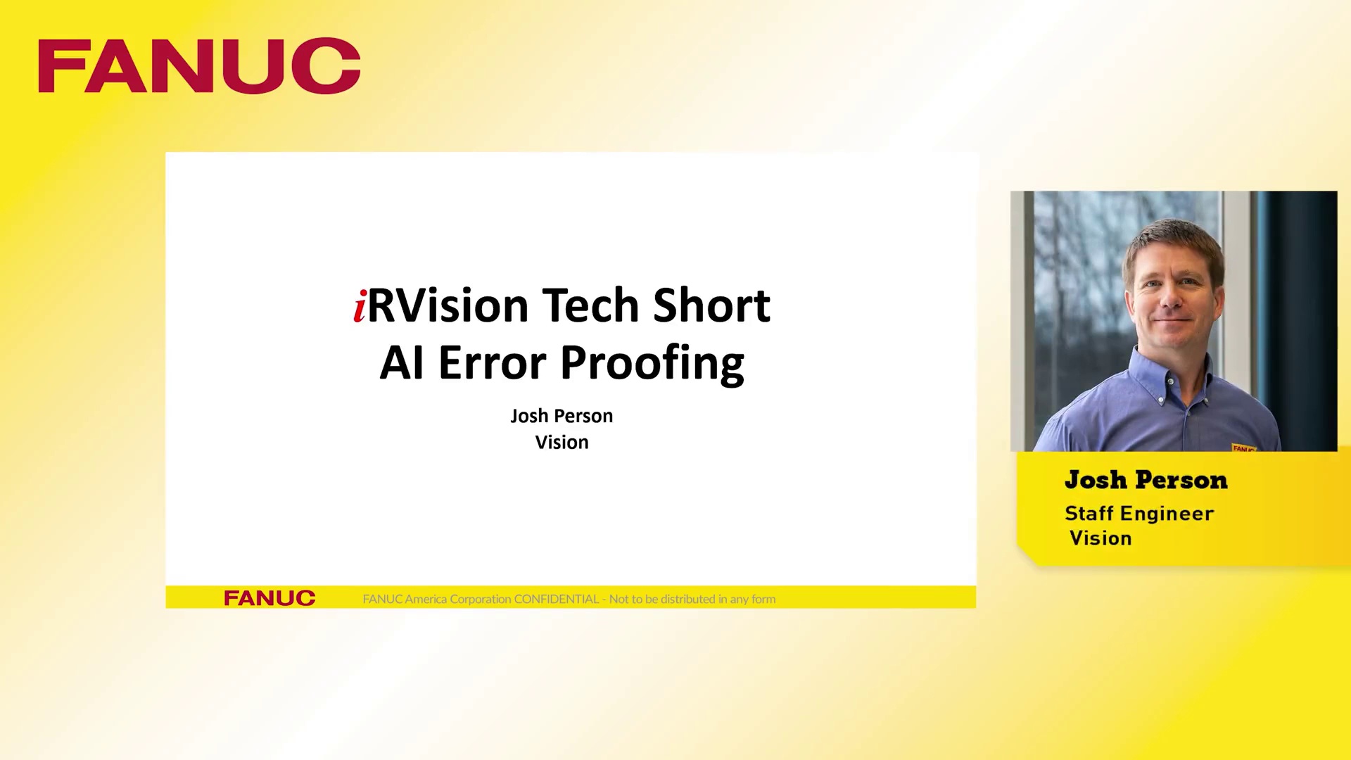 iRVision AI Error Proof Tool | Tech Transfer