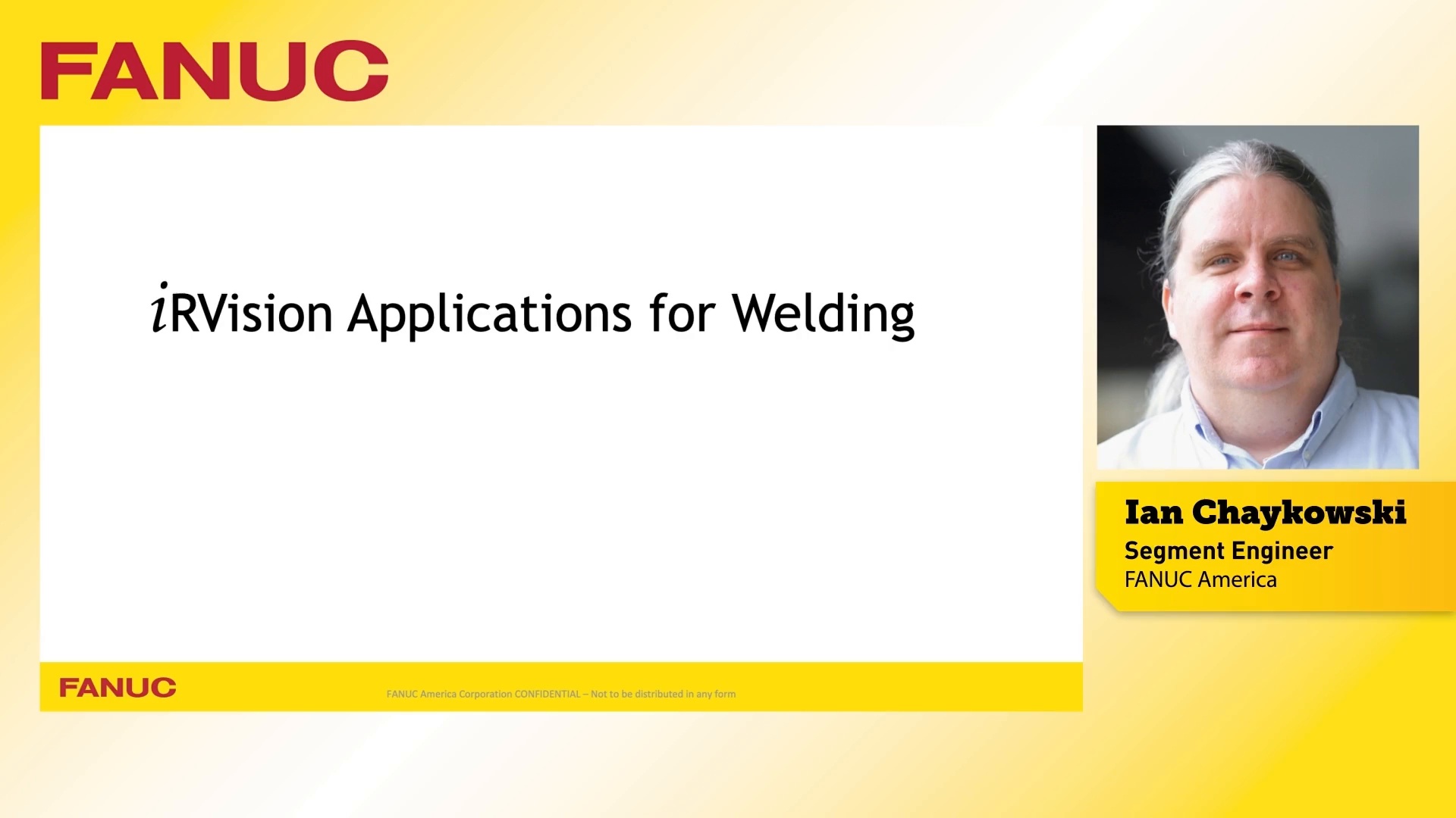 I R Vision Applications for Welding