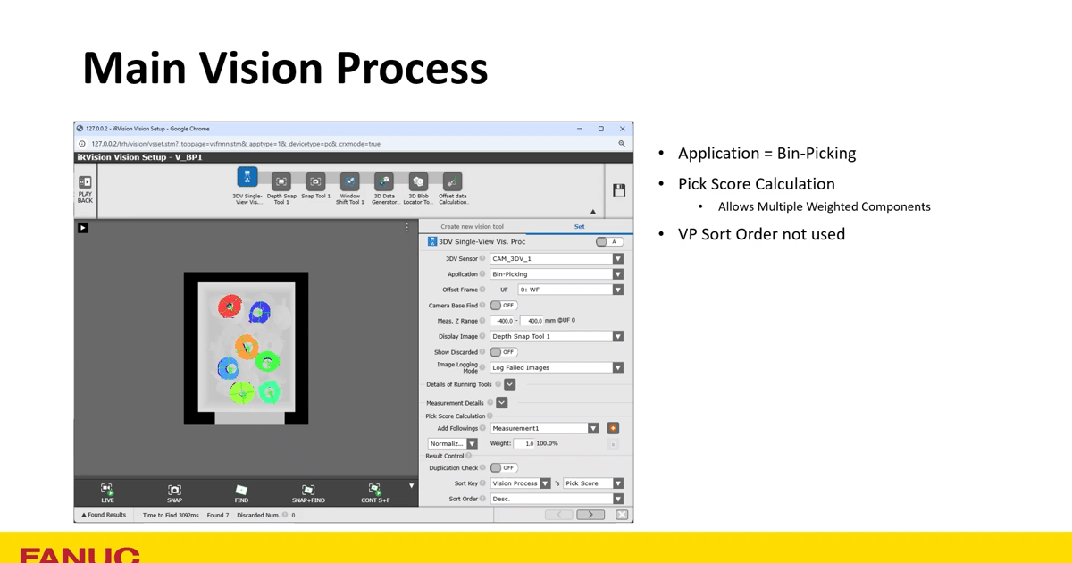 Irvision Software iRVision Bin Picking Overview | Tech Transfer