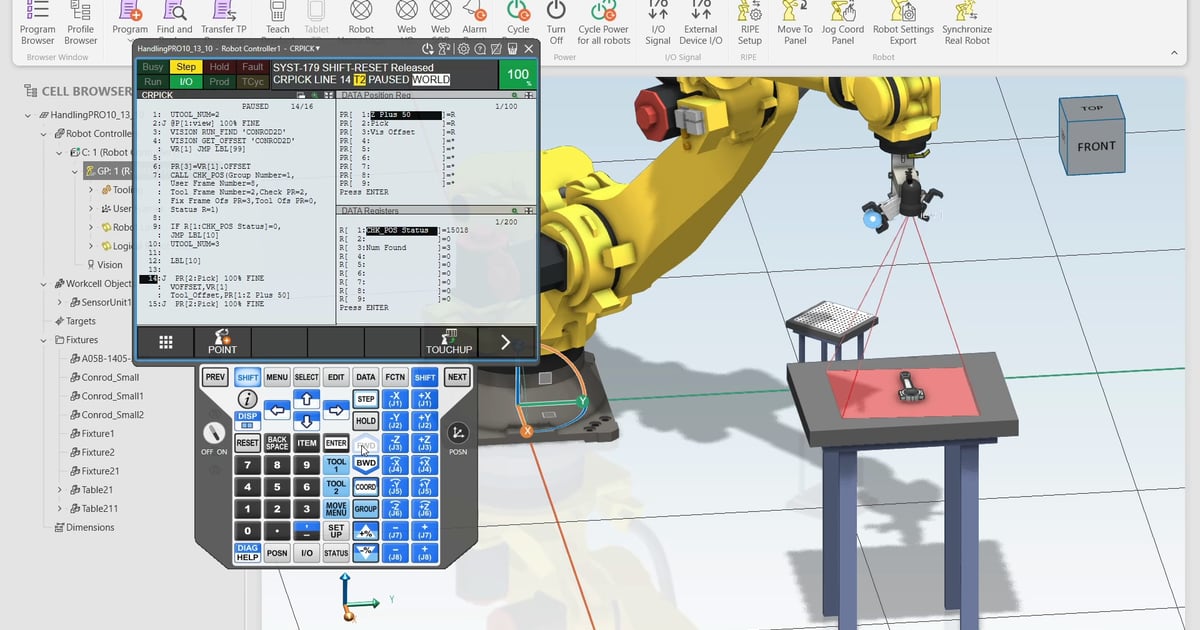 Irvision Software iRVision CHK_POS to Check Robot Reachability of a… | Tech Transfer