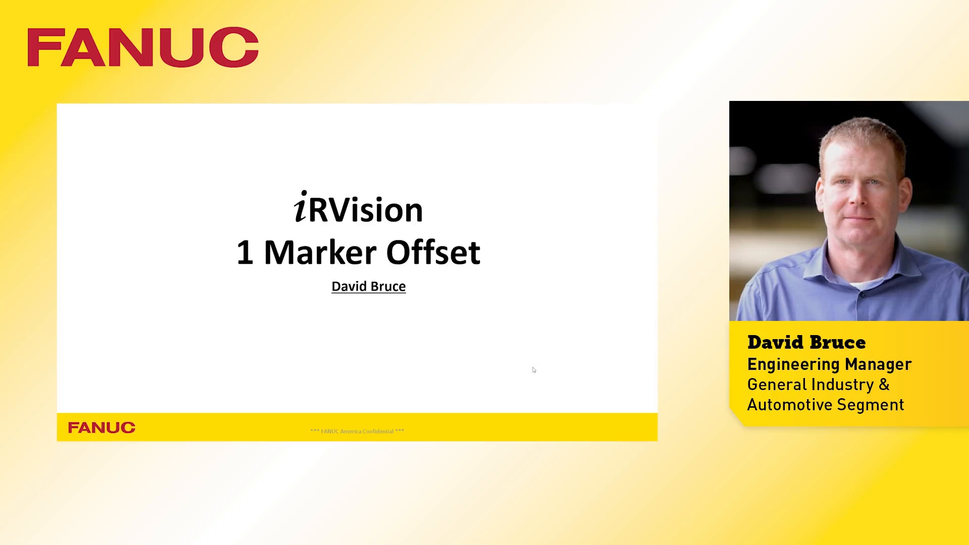 I R Vision One Marker Offset