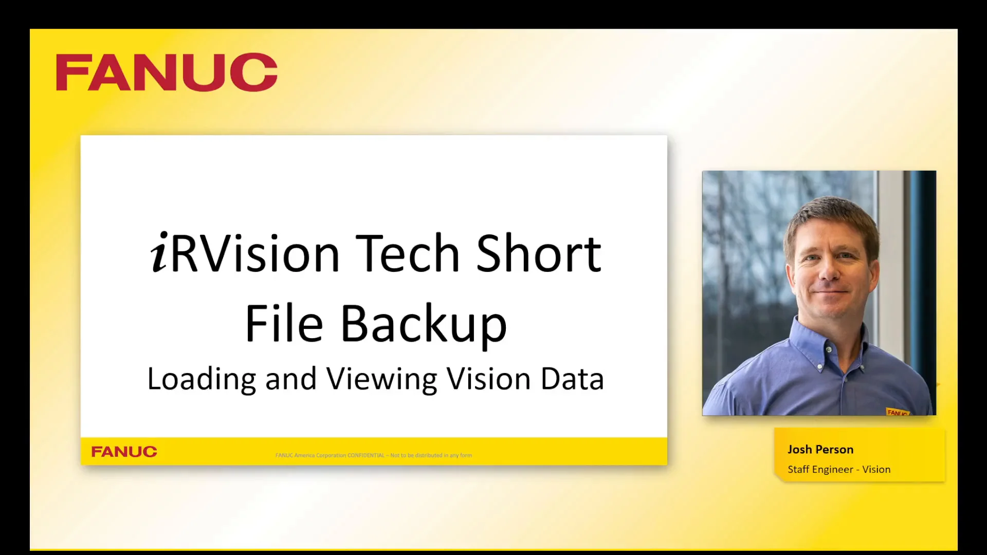 iRVision Viewing Vision Data from Backup | Tech Transfer