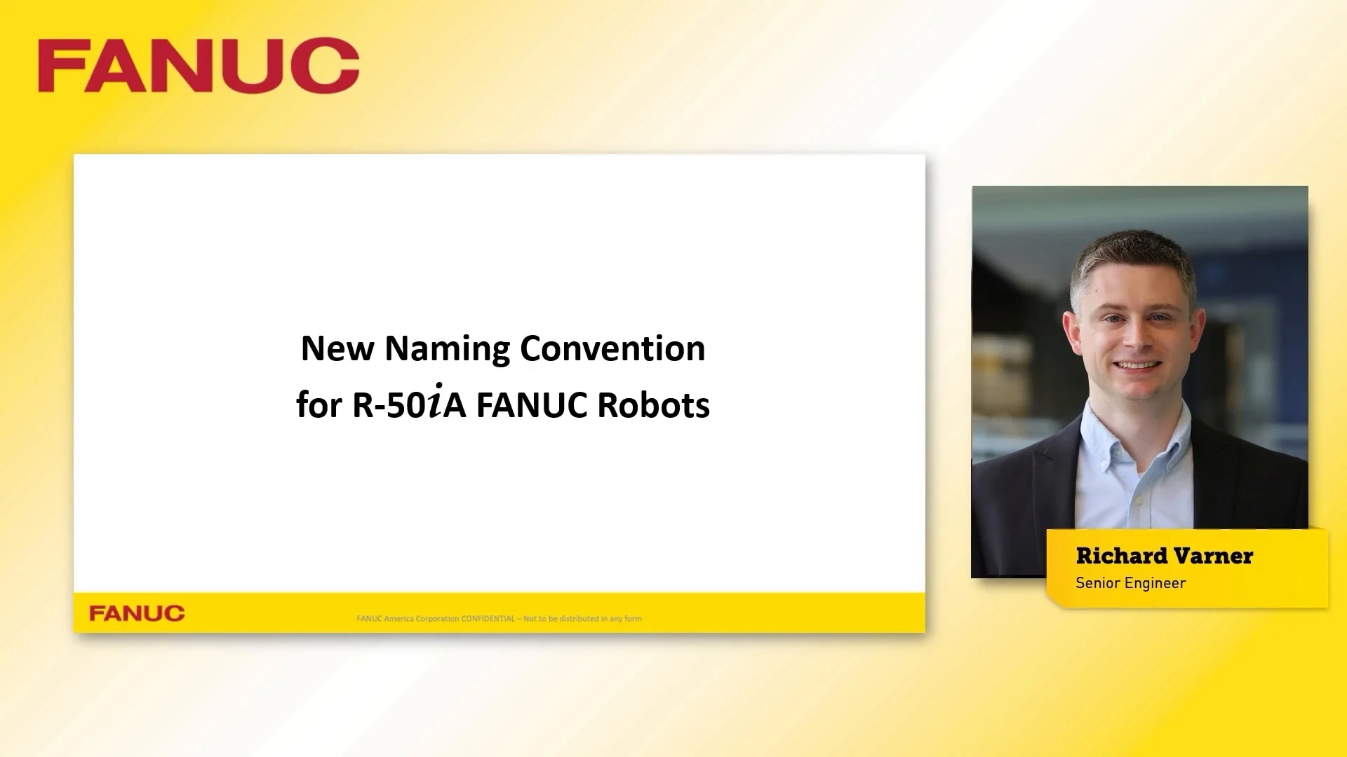 New Naming Convention for R 50i A FANUC Robots