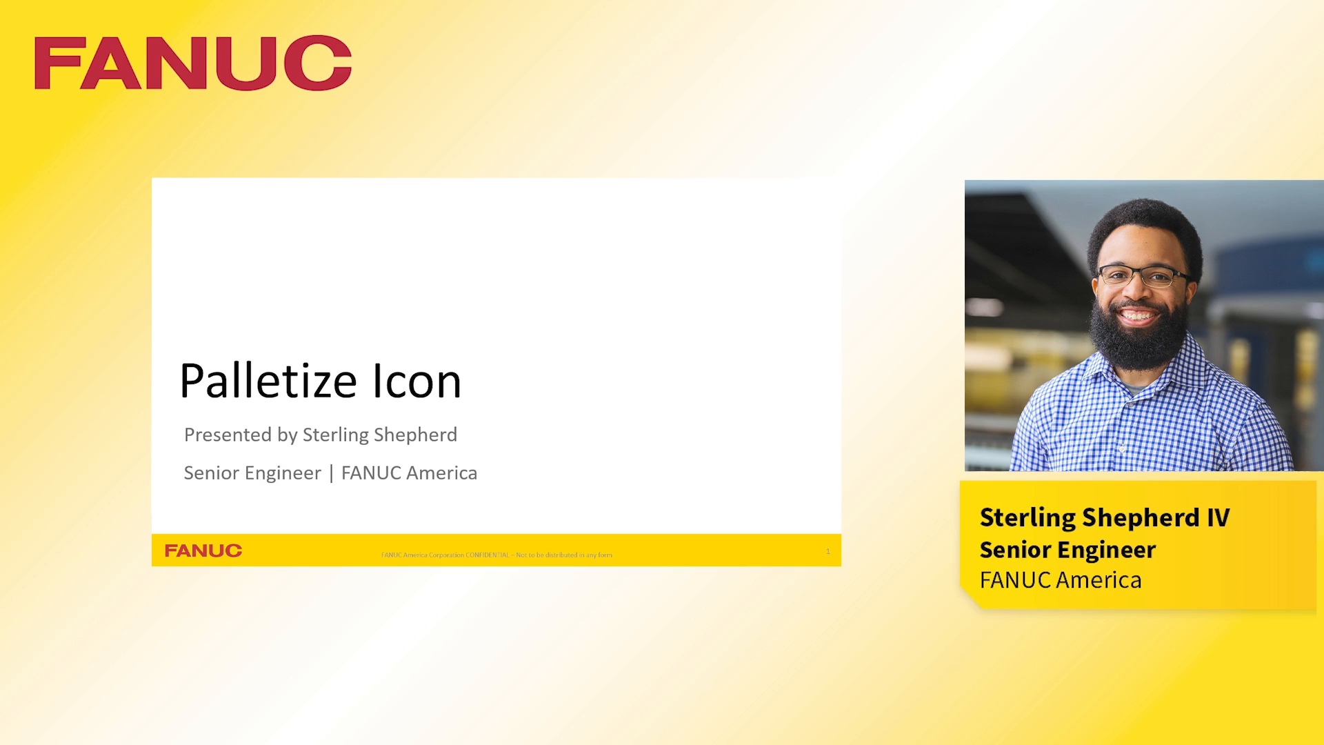 Palletizing Instruction Icon on Tablet TP | Tech Transfer