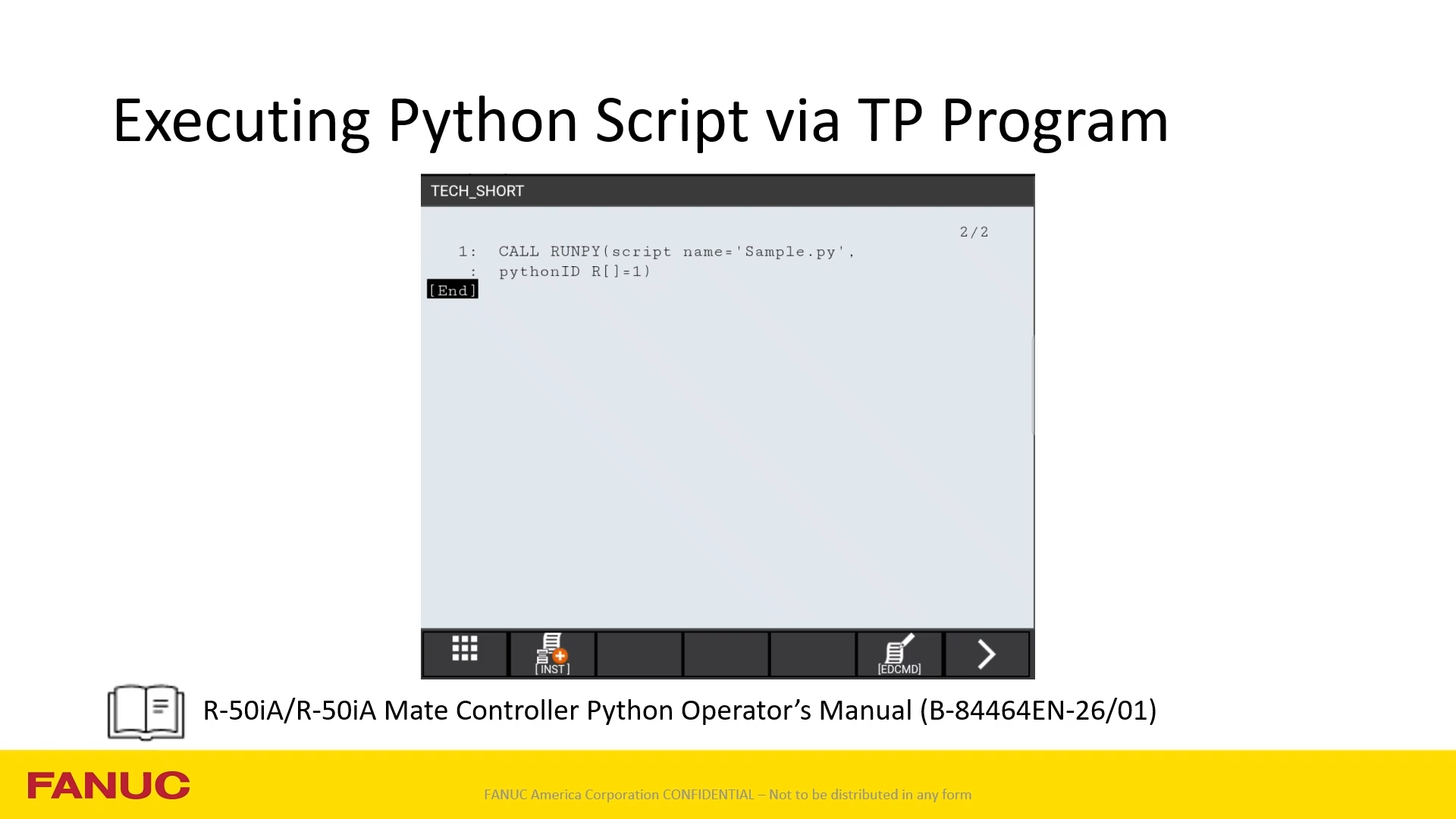Python Programming on the R 50i A Controller