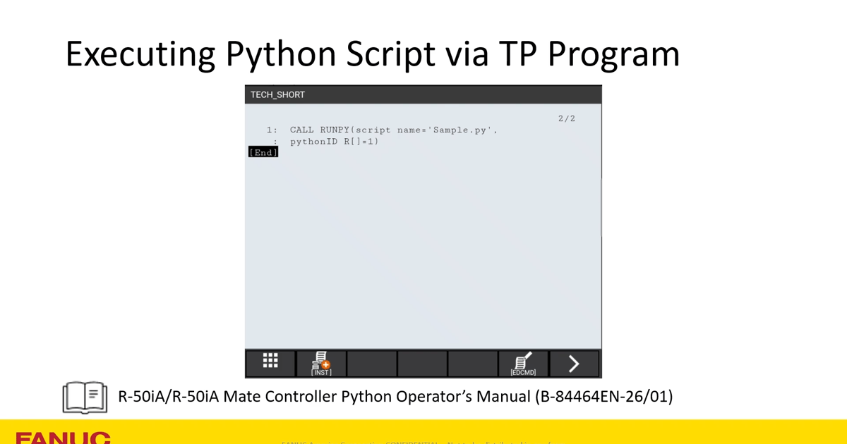 Python Programming on the R-50iA Controller | Tech Transfer