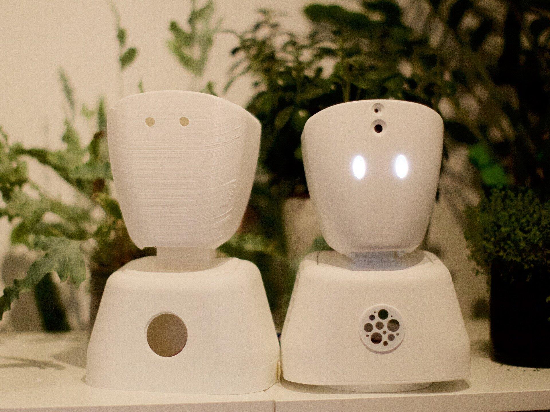 Foto av to prototyper av roboten AV1