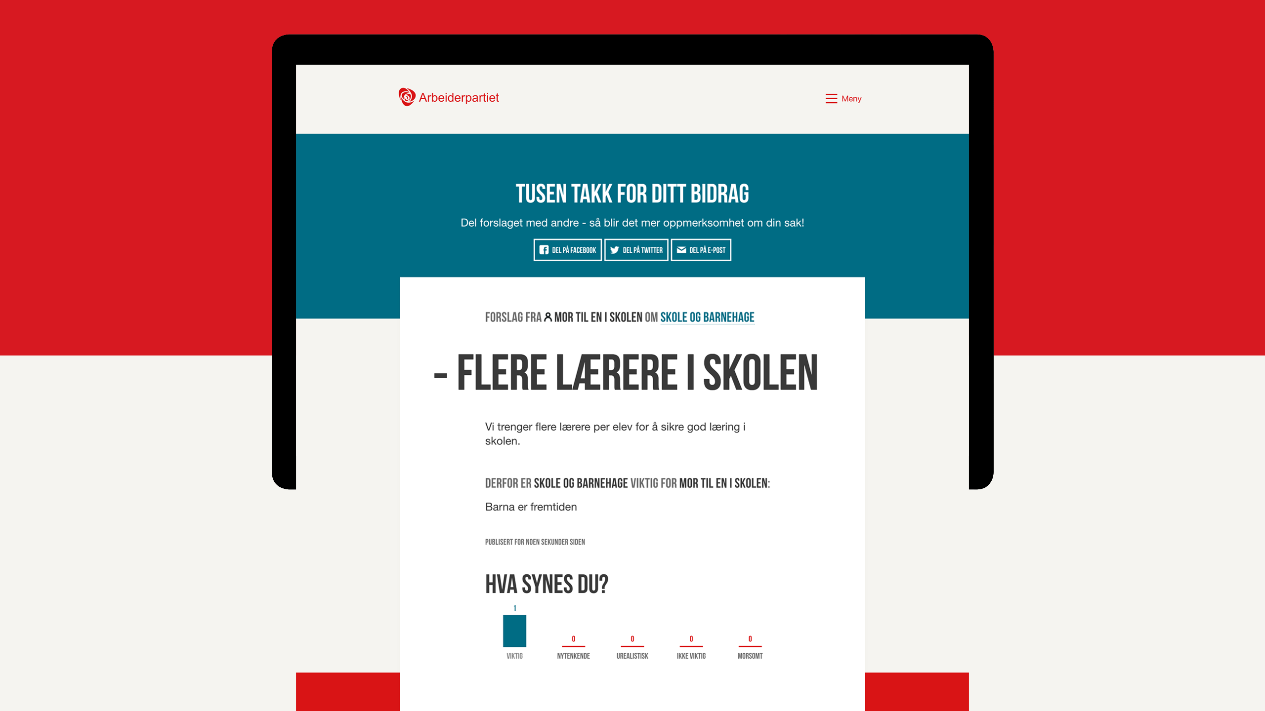DOGA | Dittforslag.no: Innspill til Arbeiderpartiets partiprogram